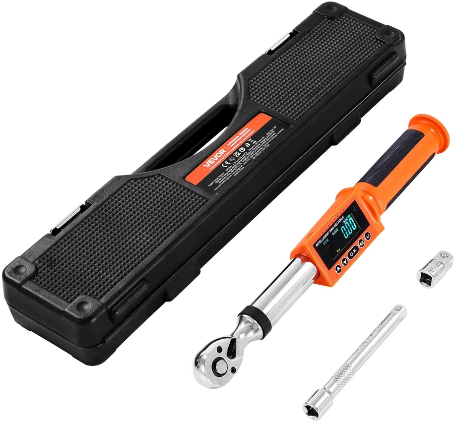 VEVOR Skaitmeninis sukimo momento raktas 3/8" 0-135 N.m