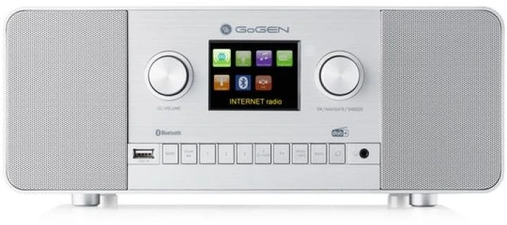 Skaitmeninis interneto radijas GoGen IR 257 BTDAB, sidabrinis