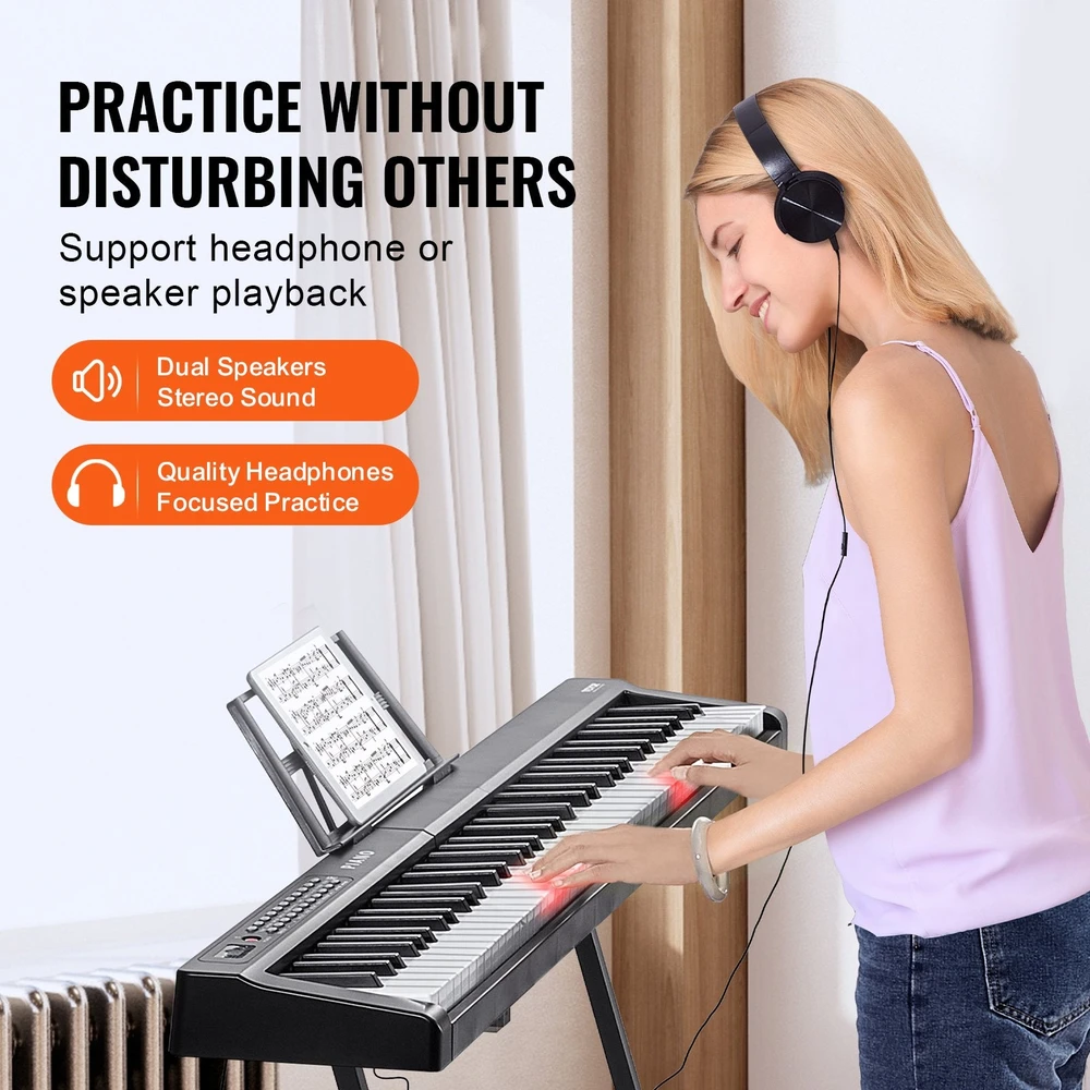 VEVOR Elektrinis skaitmeninis pianinas 88 klavišai