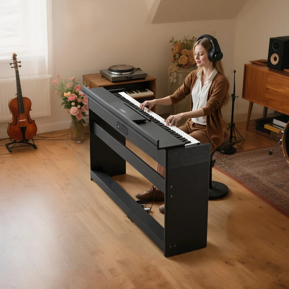 VEVOR Elektrinis pianinas su 88 klavišais ir stovu