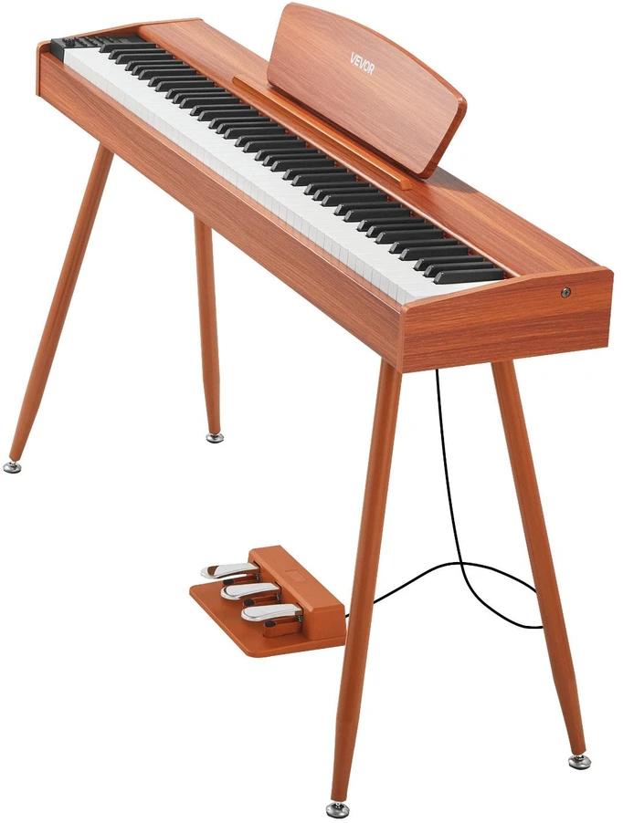 VEVOR Elektrinis pianinas 88 klavišų, medinis korpusas