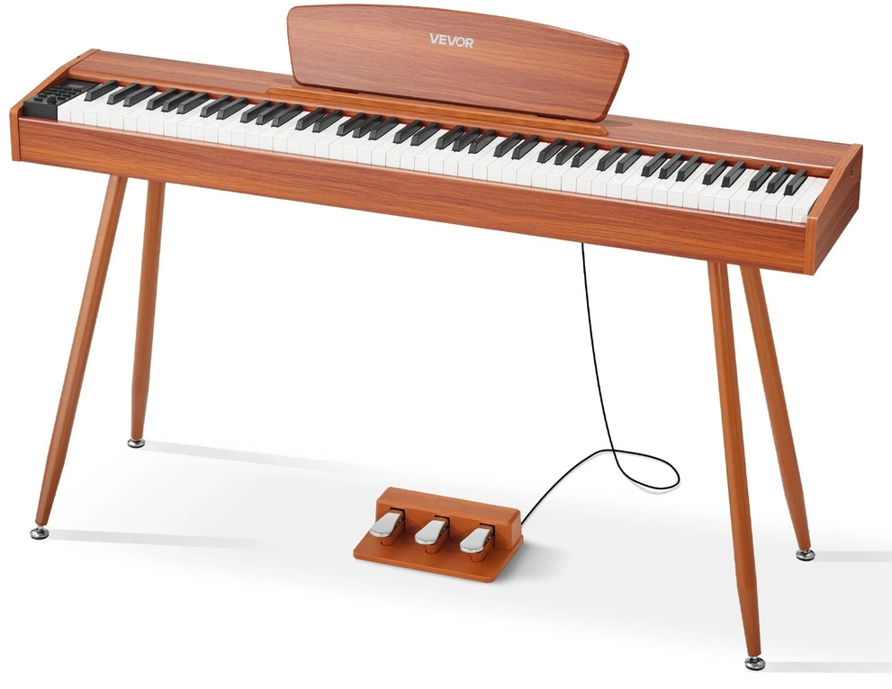 VEVOR Elektrinis pianinas 88 klavišų, medinis korpusas