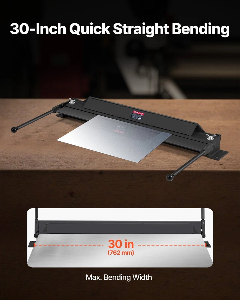VEVOR Lakštinio metalo lenkimo staklės (762 mm, 30 colių)