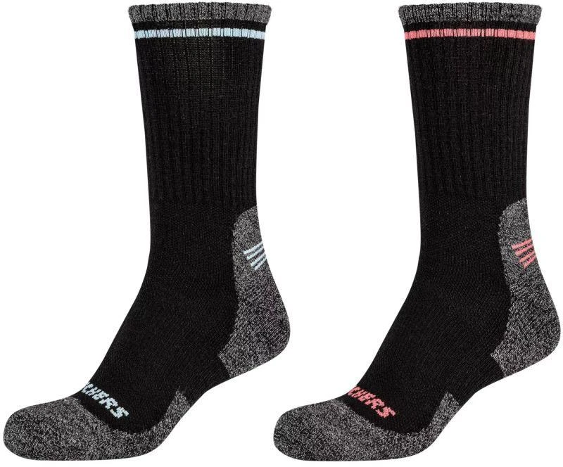 Skechers 2 poros moteriškos vilnonės takų kojinės SK41105-9999 Rožinės 35-38