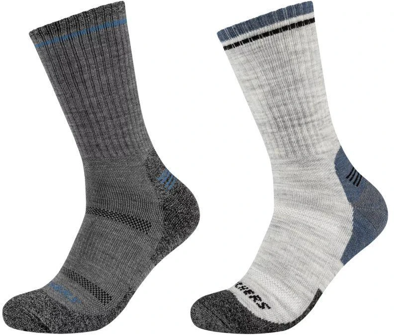Skechers 2PPK Vyriškos Vilnonės Kojinės Takams SK41104-9300 Pilka 39-42