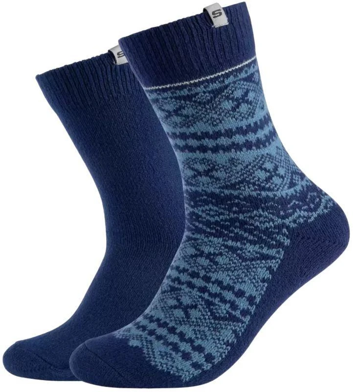 Skechers 2PPK Vyrų Laisvalaikio Žakardo Kojinės SK41049-5501 Tamsiai Mėlyna 39-42