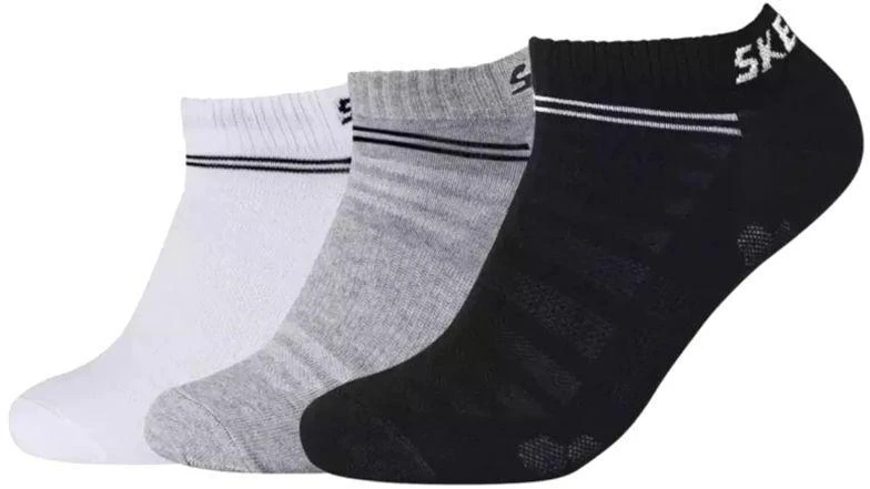Skechers 3 poros ventiliuojamos tinklinės kojinės SK43022-9996 Baltos 35-38