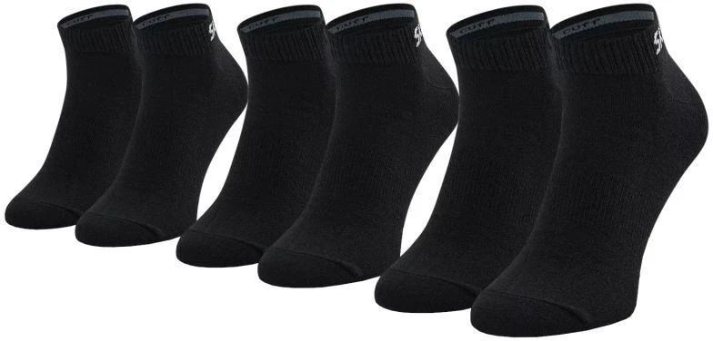 Skechers 3 poros ventiliuojamos tinklinės kojinės SK43022-9999 Juodos 35-38