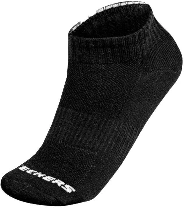 Skechers 3 porų unisex Terry ketvirčio ilgio kojinės S111035-001 juodos 35-38