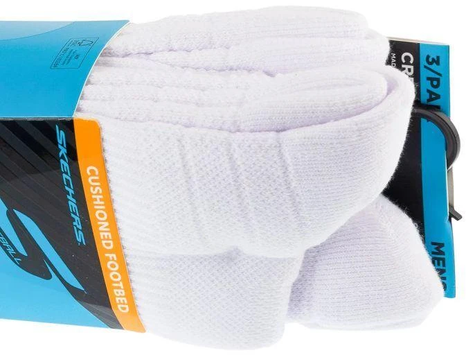 Skechers 3 porų vyriškos PF PBall įgulos kojinės S01373HP-WBL baltos 41-46