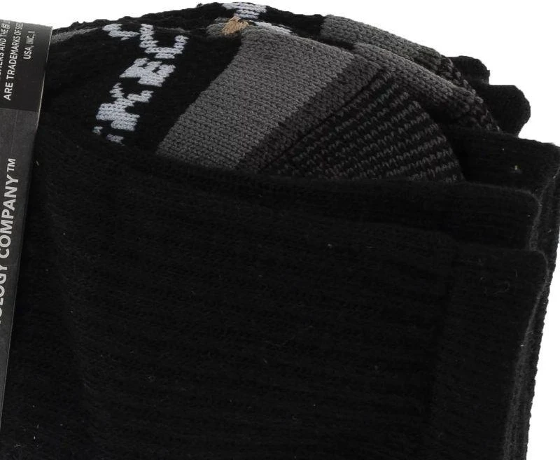 Skechers 3 porų vyriškos pusilgės darbo kojinės su kilpiniu audiniu S106859-BLK juodos 41-46