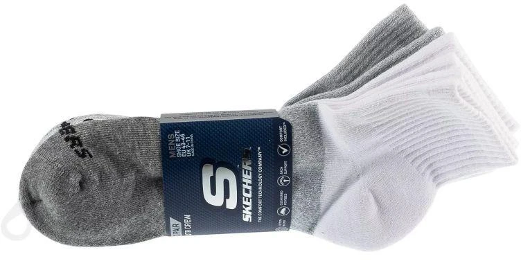 Skechers 3 porų vyriškos trumpos „Colorbloc“ kojinės S118998-GRY, pilkos, 43-46