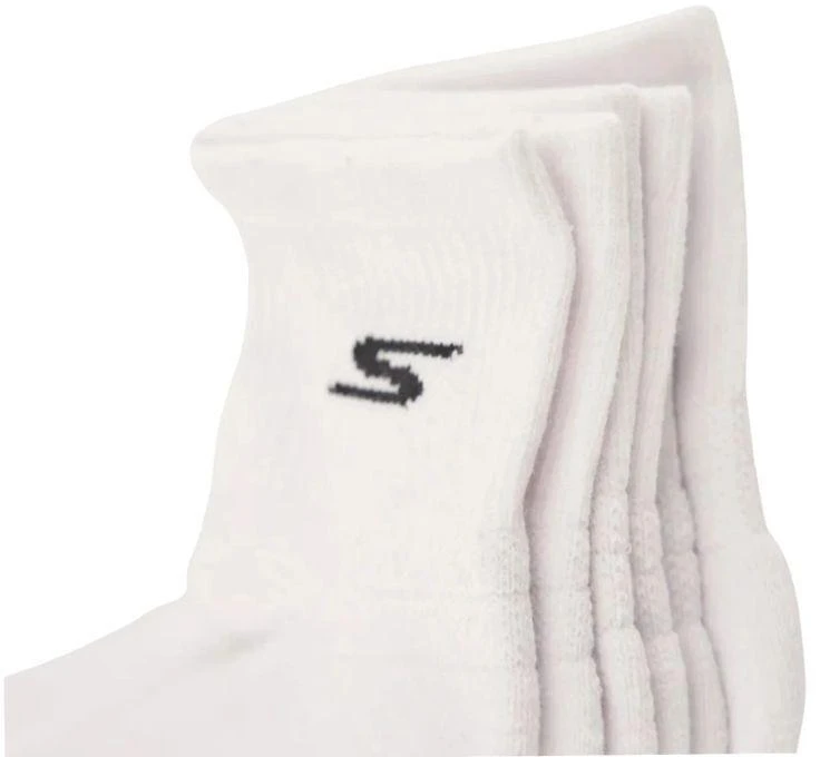 Skechers 3 porų vyriškos trumpos „Prem Basic“ kojinės S119050H-WHT baltos 43-46