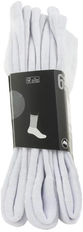 Skechers 6 porų Core Crew LG kojinės S118220-WHT baltos 43-46