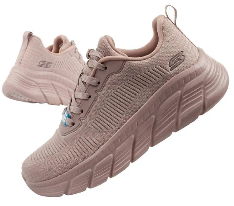 Skechers Bobs B Flex madingi rožiniai moteriški kedai