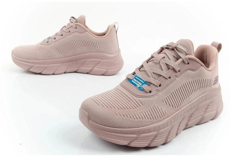 Skechers Bobs B Flex madingi rožiniai moteriški kedai