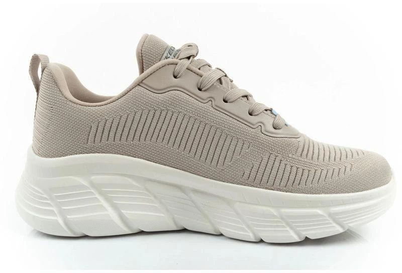Skechers Bobs B Flex moteriški sportbačiai, madingi smėlio spalvos