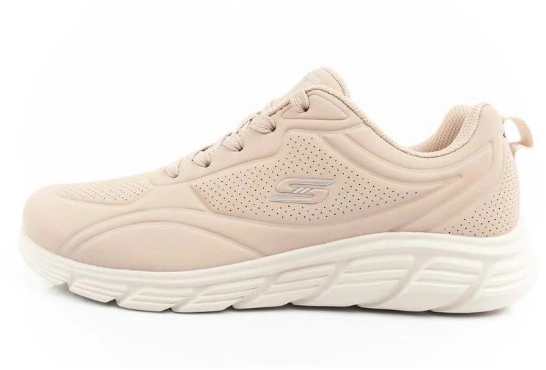 Skechers Bobs B Flex moteriški stilingi sportiniai bateliai smėlio spalvos