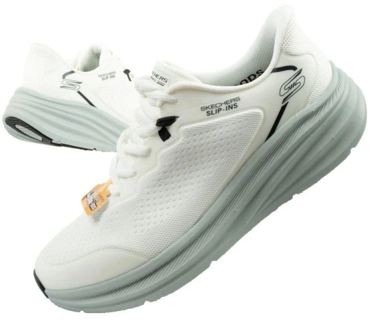 Skechers Bobs Skillz Vyriški kedai balti, lengvai įsispiriami