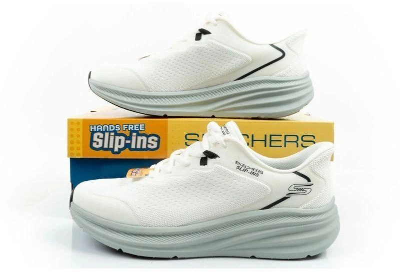 Skechers Bobs Skillz Vyriški kedai balti, lengvai įsispiriami