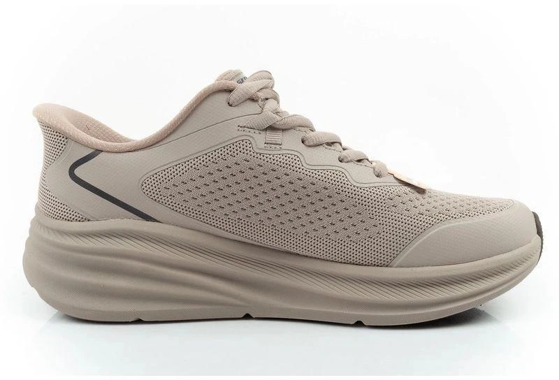 Skechers Bobs Skillz vyriški sportbačiai smėlio spalvos, lengvai įsispiriami
