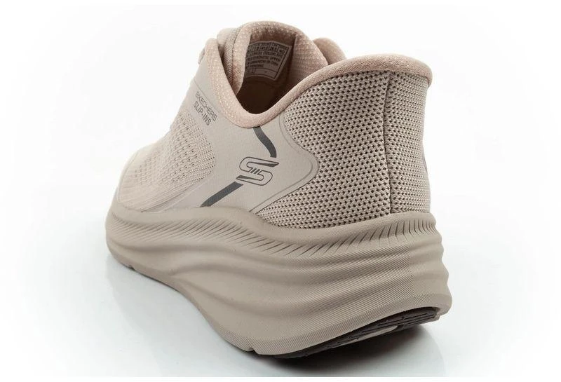 Skechers Bobs Skillz vyriški sportbačiai smėlio spalvos, lengvai įsispiriami