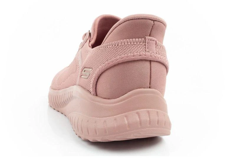 Skechers Bobs Squad-Chaos moteriški patogūs SLIP-INS rožiniai sportbačiai