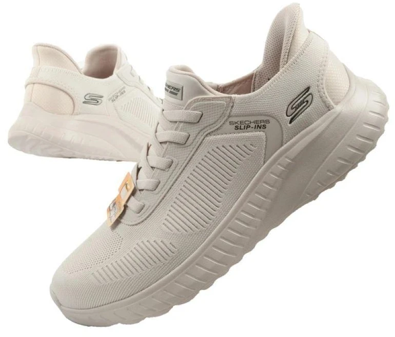 Skechers Bobs Squad Chaos SLIP-INS smėlio spalvos vyriški laisvalaikio batai