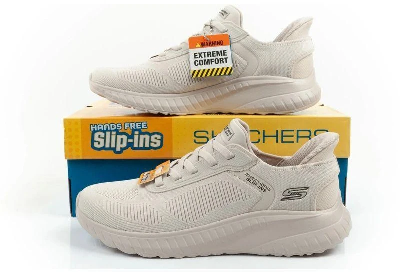Skechers Bobs Squad Chaos SLIP-INS smėlio spalvos vyriški laisvalaikio batai