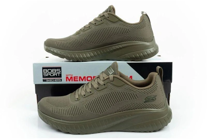 Skechers Bobs Squad Chaos Vyriški sportiniai batai Šviesiai alyvuogių