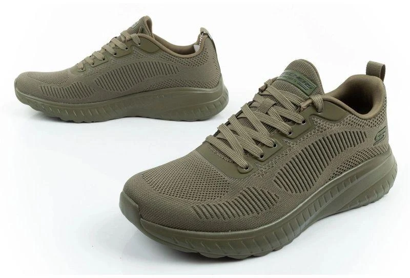 Skechers Bobs Squad Chaos Vyriški sportiniai batai Šviesiai alyvuogių
