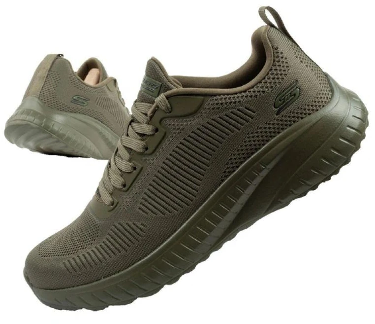 Skechers Bobs Squad Chaos Vyriški sportiniai batai Šviesiai alyvuogių