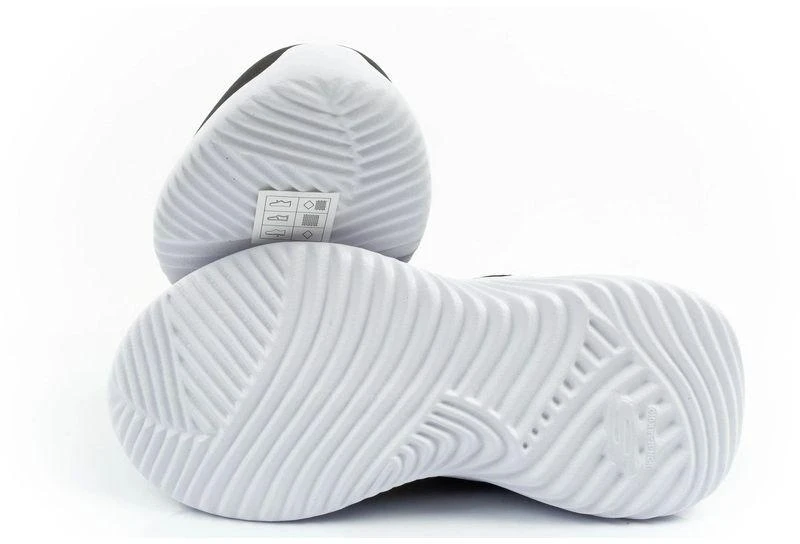 Skechers Bounder vaikiški sportiniai batukai su lipukais, lengvi, madingi, juodi