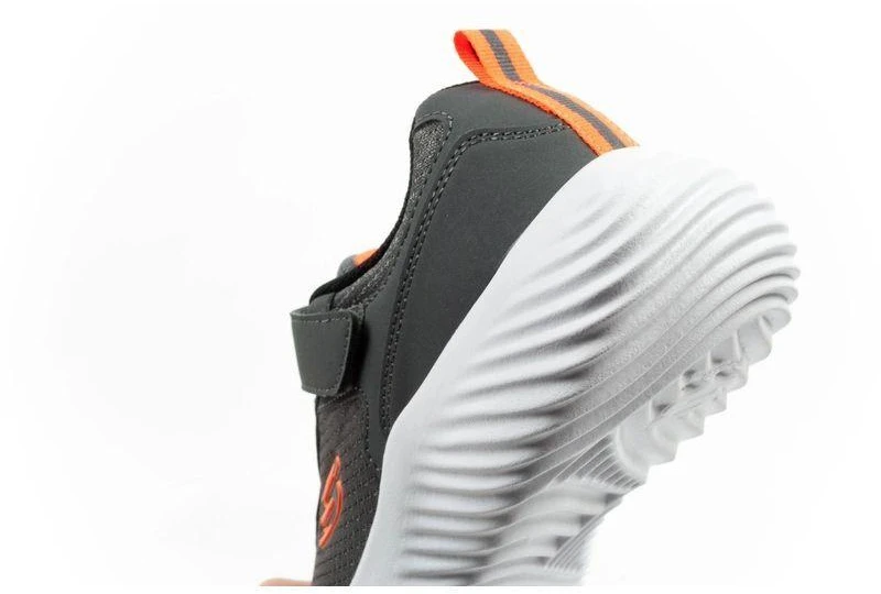 Skechers Bounder vaikiški sportiniai batukai su lipukais, lengvi, madingi pilki