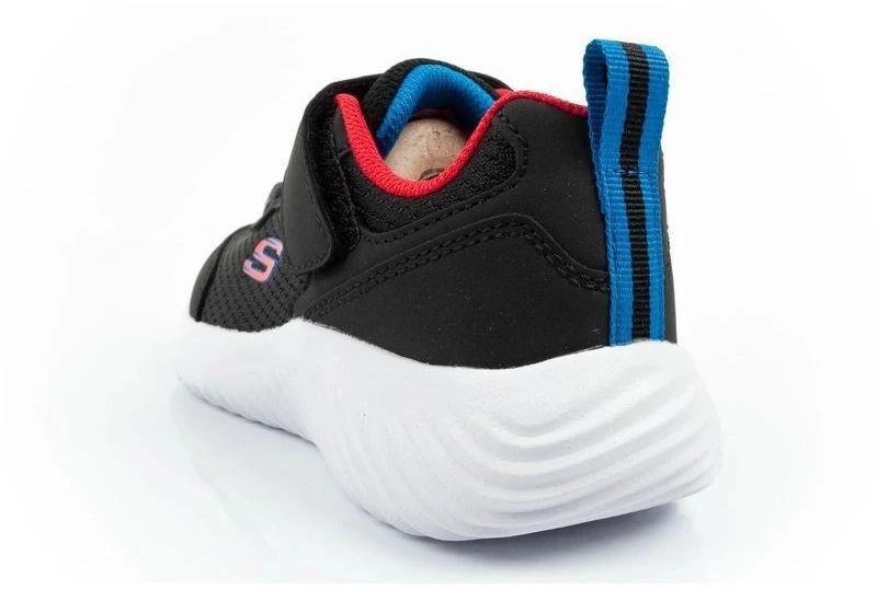 Skechers Bounder vaikiški sportiniai batukai su lipukais, lengvi, madingi, juodi