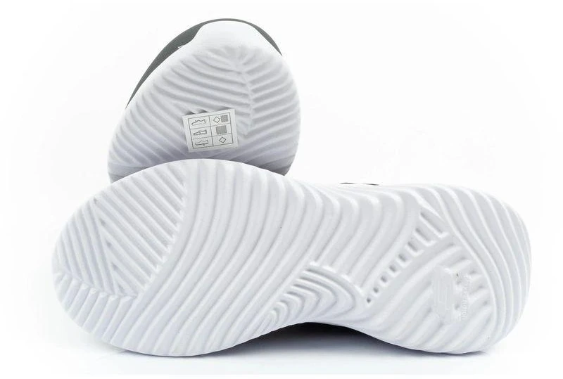 Skechers Bounder vaikiški sportiniai batukai su lipukais, lengvi, madingi pilki