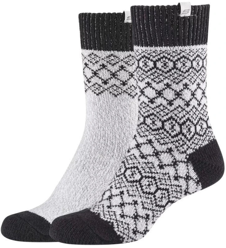 Skechers Casual Cozy Jacquard 2 poros kojinių SK41047-9202 Pilkos 35-38