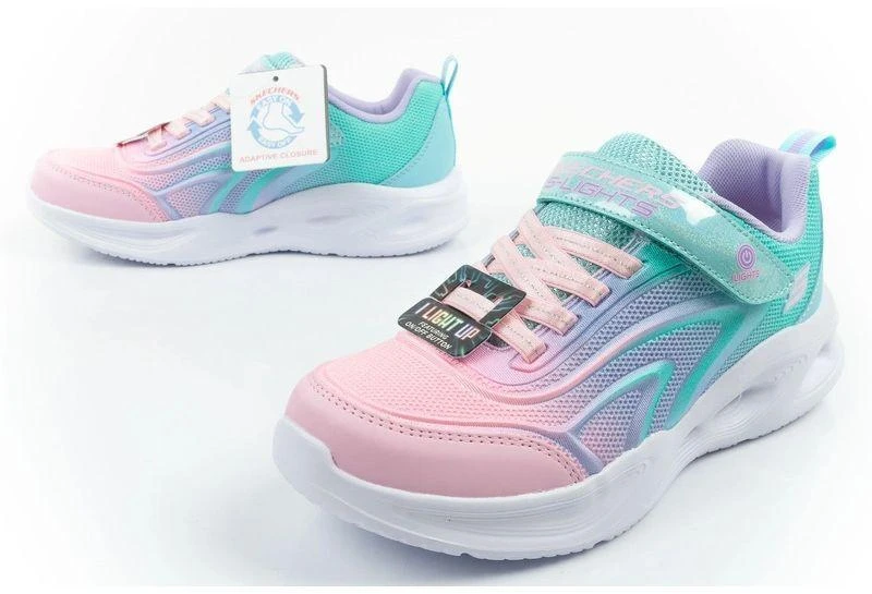 Skechers Color Breeze LED vaikiški sportbačiai mergaitėms