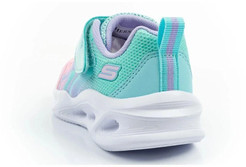 Skechers Color Breeze LED vaikiški sportiniai bateliai mergaitėms turkio spalvos