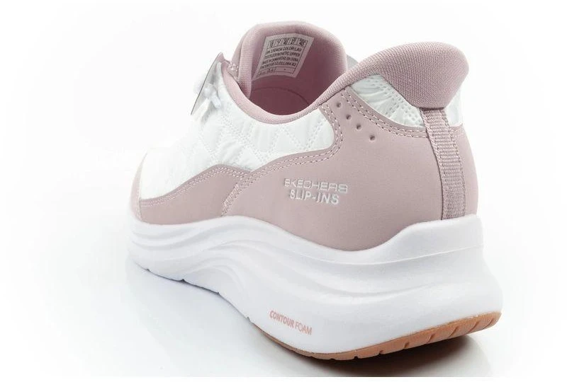 Skechers Contour Foam Moteriški sportiniai bateliai, balti, patogūs, SLIP-INS
