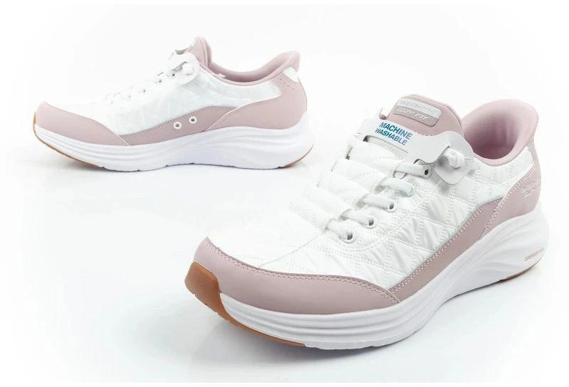 Skechers Contour Foam Moteriški sportiniai bateliai, balti, patogūs, SLIP-INS