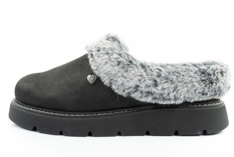 Skechers Cozy Blend moteriški šlepečių tipo batai, apšiltinti įsispiriami sportbačiai