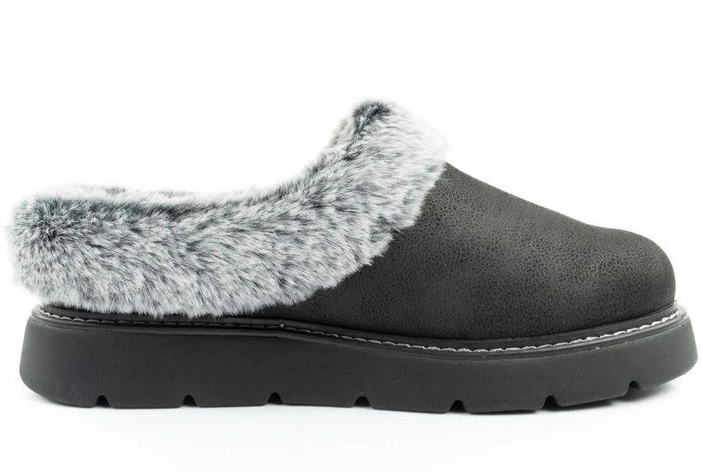 Skechers Cozy Blend moteriški šlepečių tipo batai, apšiltinti įsispiriami sportbačiai