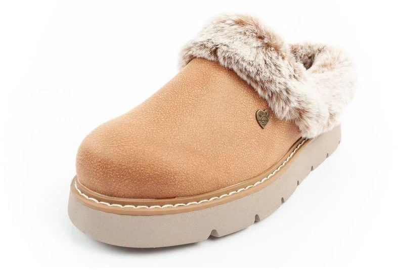Skechers Cozy Blend moteriški šlepečių tipo batai, apšiltinti įsispiriami sportbačiai