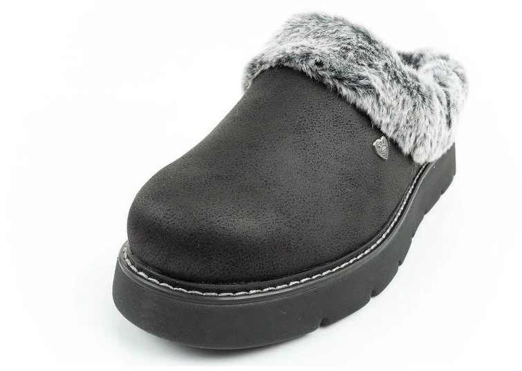 Skechers Cozy Blend moteriški šlepečių tipo batai, apšiltinti įsispiriami sportbačiai