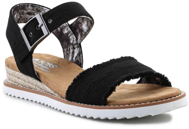 Skechers Espadrilės BOBS Adobe Princess W 113541-BLK Sandalai
