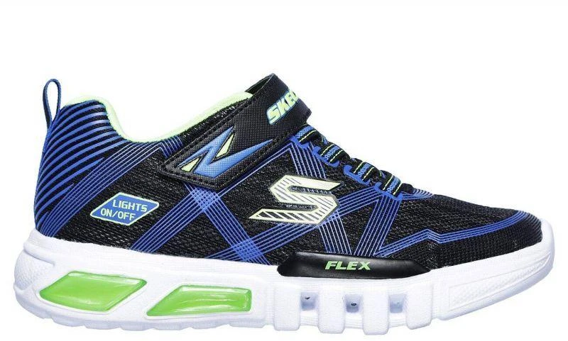 Skechers FLEX-GLOW Tamsiai mėlynos sportiniai batai vaikams (90542L-BBLM)
