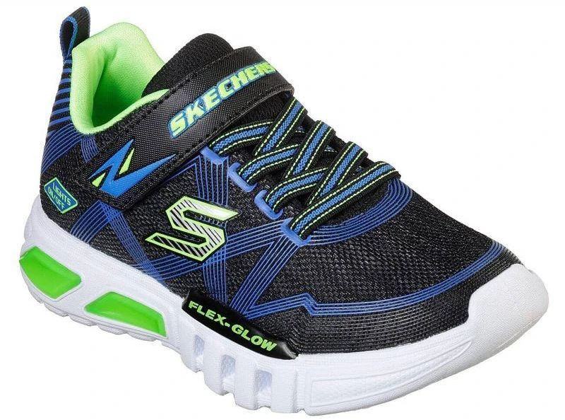 Skechers FLEX-GLOW Tamsiai mėlynos sportiniai batai vaikams (90542L-BBLM)