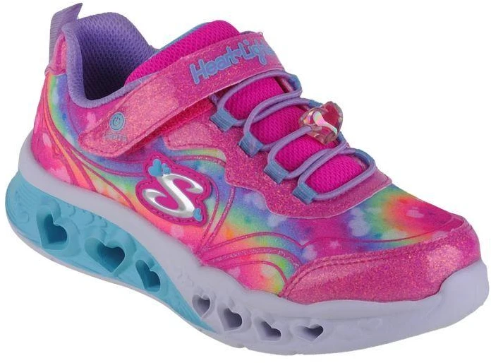 Skechers Flutter Heart Lights-Groovy Swirl 303253L-HPLV Rožinė 28