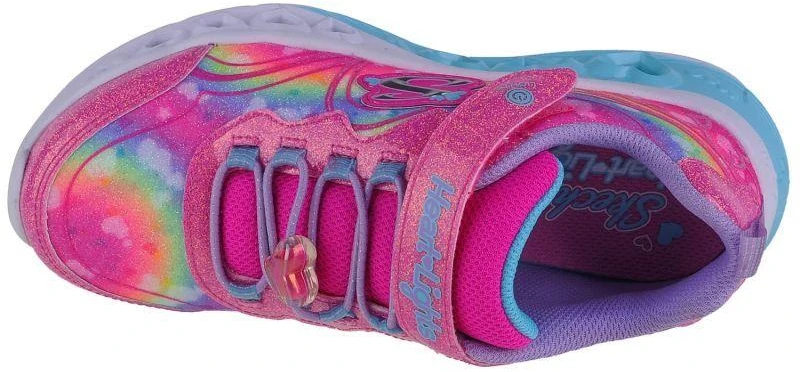 Skechers Flutter Heart Lights-Groovy Swirl 303253L-HPLV Rožinė 28